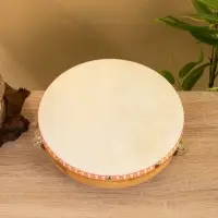 Сувенирный музыкальный инструмент "Бубен" махагон, 21х21х7 см