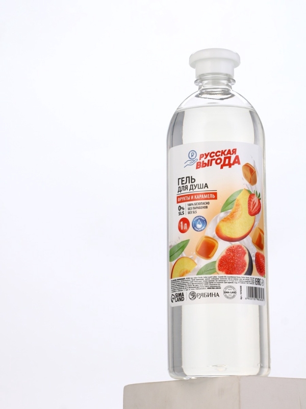 Русская Выгода Гель для Душа фрукты и карамель, 1000 мл
