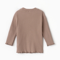 Футболка с дл. рукавом Крошка Я Olives, р. 62-68, коричневый