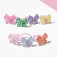 Кольцо детское Выбражулька &laquo;Бабочка&raquo;, нежность, безразмерное, МИКС