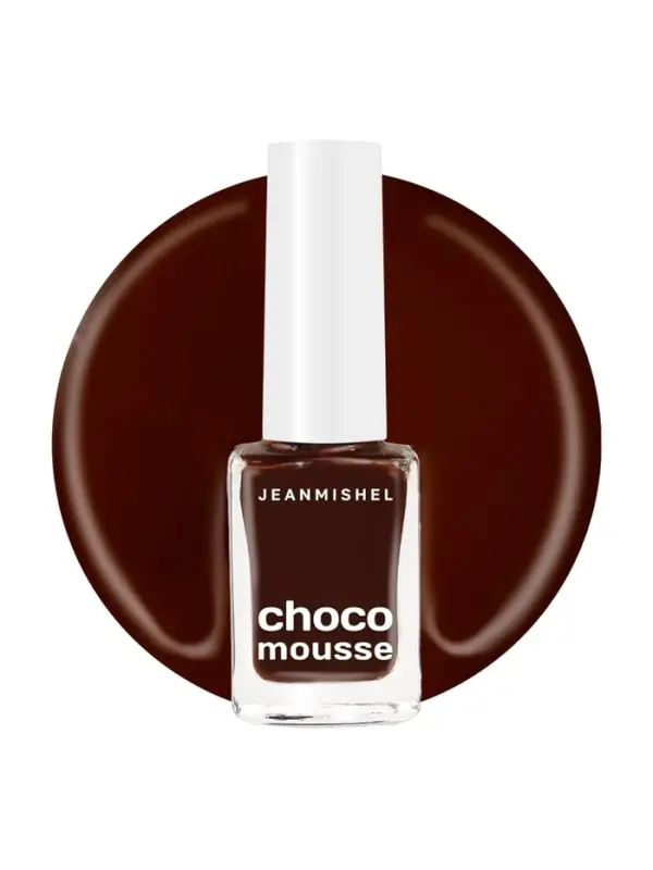 Лак для ногтей шоколадно-вишневый Jeanmishel глянцевый тон 470, 6 мл