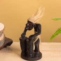 Сувенир &laquo;Абориген барабанщик&raquo;, 7&times;7&times;15 см, дерево