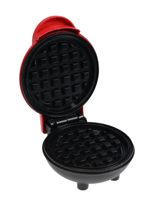 Электровафельница WV-01, 350 Вт, венские вафли, антипригарное покрытие, красная