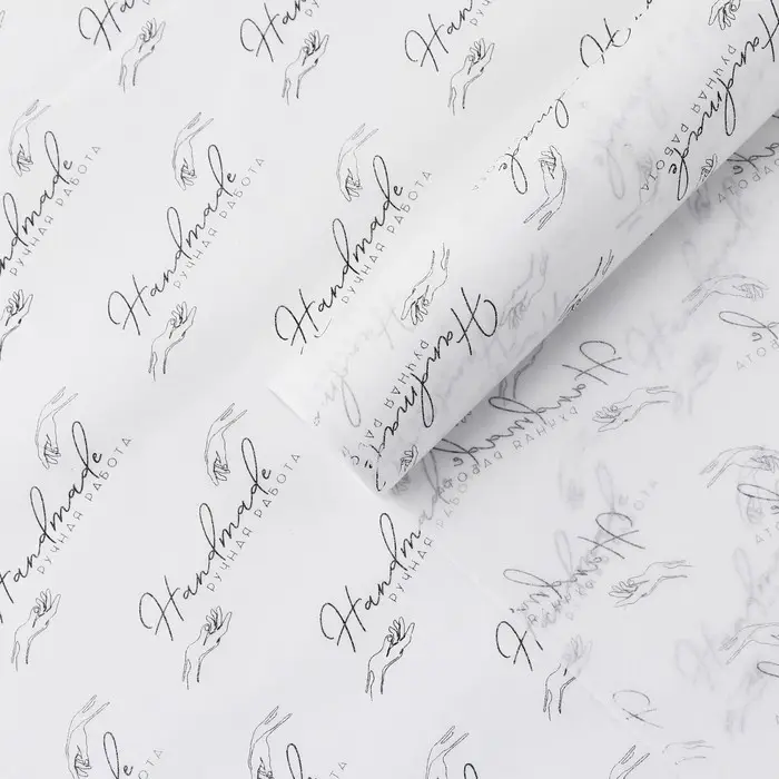 Бумага упаковочная тишью &laquo;Ручная работа&raquo;, 50 х 70 см