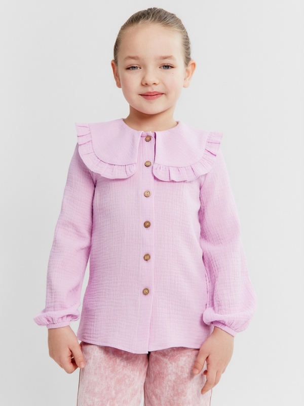 Рубашка детская KAFTAN, р. 32 (110-116), лиловый
