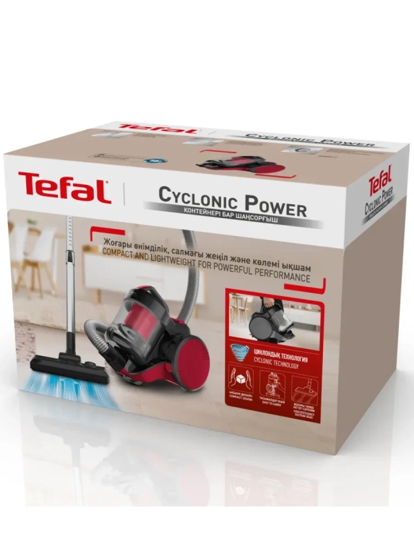 Пылесос для дома Cyclonic Power TW1931RH с контейнером