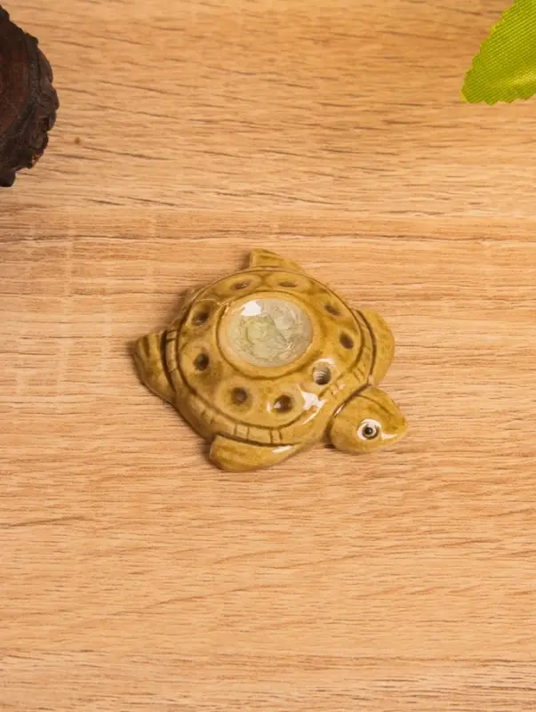 Подставка под благовония "Морская черепашка" керамика, цв. коричневый, 5,5х4,5х1 см