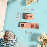 Набор бирок с кнопкой «Сердце», 5 × 1,5 см, 10 шт, цвет разноцветный Набор бирок с кнопкой «Сердце», 5 × 1,5 см, 10 шт, цвет разноцветный