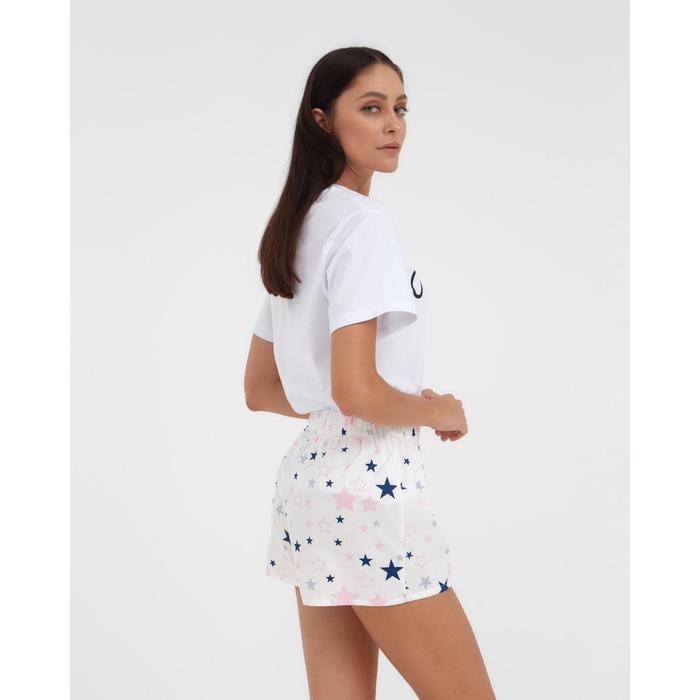 Шорты женские KAFTAN Шорты женские KAFTAN "Pink stars", р. 48-50, белый