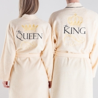 Халат махровый мужской King, размер 56-58, 100% хлопок Халат махровый мужской King, размер 56-58, 100% хлопок