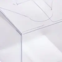 Складная коробка из PVC 7 х 7 х 7 см  набор 5 шт.