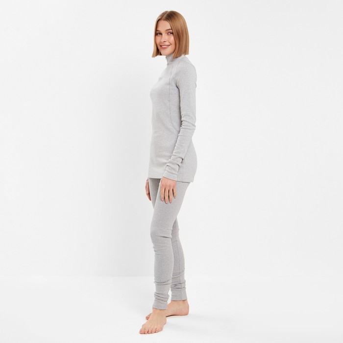 Термобельё женское (лонгслив, лосины) MINAKU цвет серый меланж, размер 48 Термобельё женское (лонгслив, лосины) MINAKU цвет серый меланж, размер 48