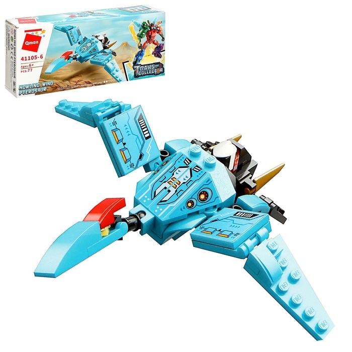 Конструктор Динобот Конструктор Динобот "Вождь Тиранозавр", 77 деталей