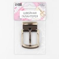 Пряжка для ремня, 5,7 &times; 4 см, 29 мм, цвет чёрный никель