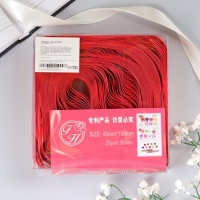 Бант-шар №4,5 "Золотое сечение", цвет красный