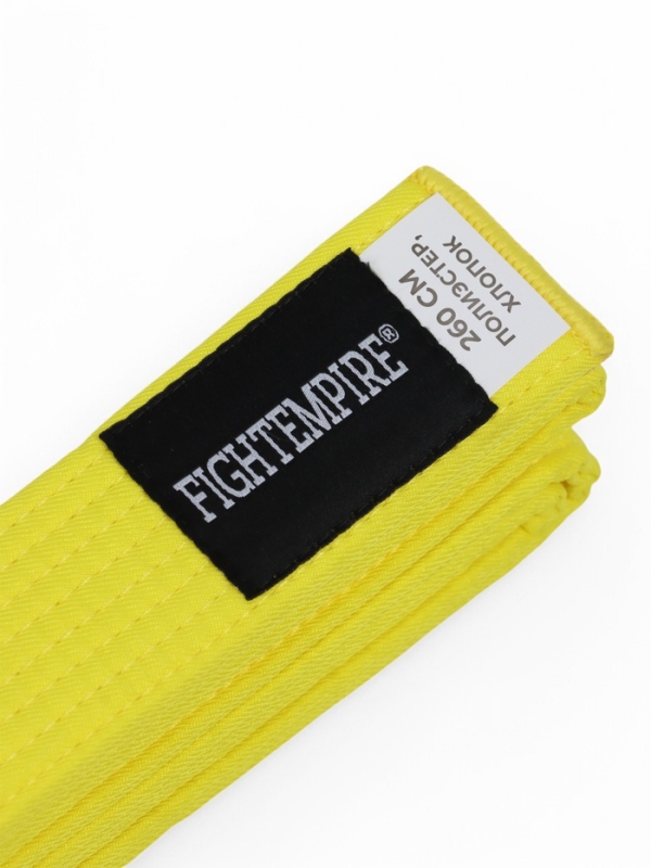 Пояс для единоборств Fight Empire 2,0 м, BASE, желтый