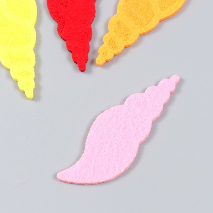 Декор для творчества войлок "Ракушки" набор 5 шт 3х8,5 см