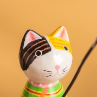 Сувенир &laquo;Кот рыбак в рубашке&raquo;, 6&times;8&times;16 см, дерево