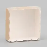 Коробка для печенья, крафт, 7&times;7&times;3 см