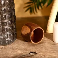 Стакан, 8&times;8&times;8 см, тиковое дерево