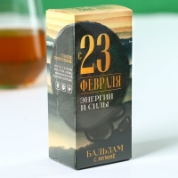 Бальзам с мумиё &laquo;С 23 февраля&raquo;: шиповник, черноплодная рябина, боярышник, смородина, календула, зверобой, 100 мл.