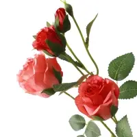 Цветы искусственные &laquo;Роза Августина галант&raquo;, d=6 см, h=55 см, персиковые