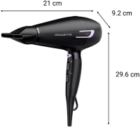 Фен для волос Pro Power+ CV7210F0, с насадкой, 2200 Вт