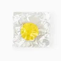 Игрушка пищащая "Мячик планета" для собак, 6,5 см, желтая