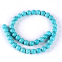 Бусины из натурального камня &laquo;Бирюза&raquo; набор 36 шт., размер 1 шт. &mdash; 10 мм