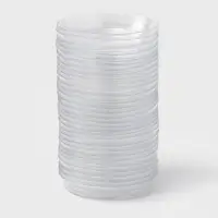 Поддон для цветочных горшков, d=10 см, пластиковый, прозрачный