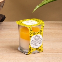 Свеча ароматическая "Candle" 100 гр, сияние+хлопок Свеча ароматическая "Candle" 100 гр, сияние+хлопок