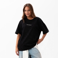 Футболка женская MIST Shine Bright, р.M, цв. черный Футболка женская MIST Shine Bright, р.M, цв. черный