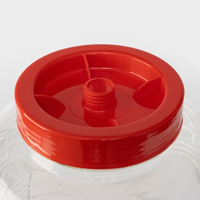 Банка стекляннаяс гидрозатвором, 15 л