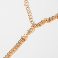 Колье &laquo;Цепь голден&raquo; дерзость, цвет золото, 40см