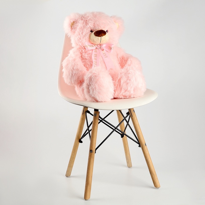 Мягкая игрушка &laquo;Медведь&raquo;, с бантиком, 60 см, цвет розовый