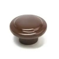 Ручка мебельная пластмассовая, d=35, цвет шоколад