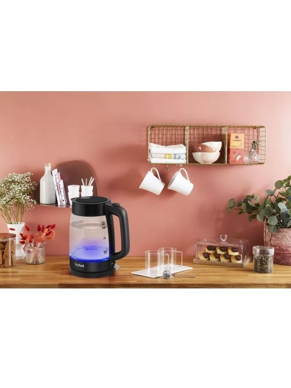 Электрический стеклянный чайник KI840830, 1,7 л, 2200 Вт