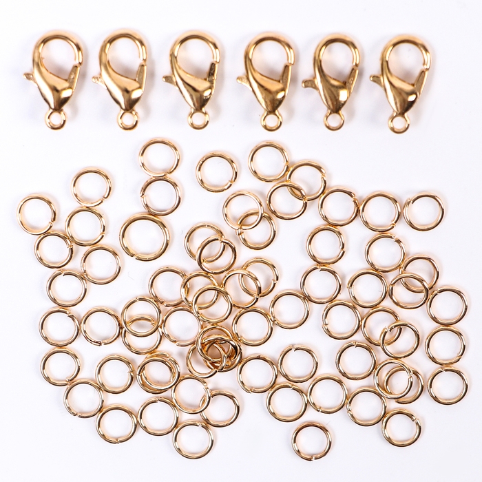 Набор для создания украшений, набор 24 цвета,1 шт. &mdash; 3 мм, 400 букв, леска, фурнитура, ножницы