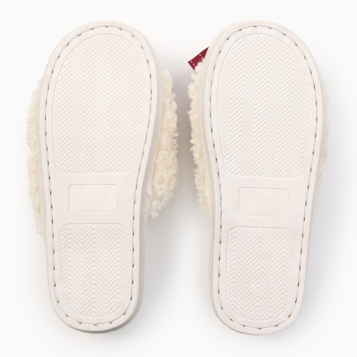 Тапочки женские с открытым носом, размер 36-37, бордовый бант Тапочки женские с открытым носом, размер 36-37, бордовый бант