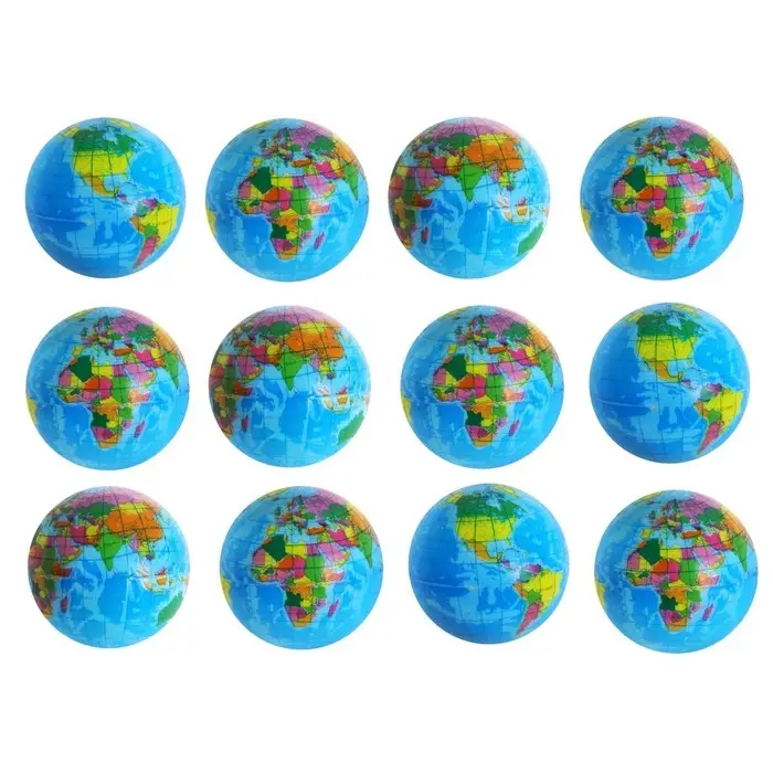 Мяч детский мягкий &laquo;Глобус&raquo;, 6.3 см