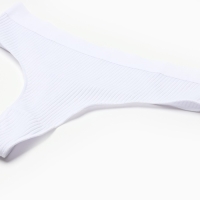 Трусы бразилиана MINAKU рубчик размер 44-46, цвет белый Трусы бразилиана MINAKU рубчик размер 44-46, цвет белый