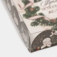 Коробка для кондитерских изделий с пластиковой крышкой &laquo;Время исполнения желаний&raquo;, 13 х 13 х 3 с