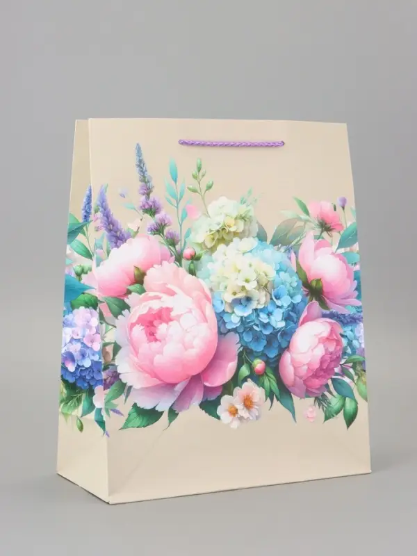 Пакет подарочный ламинированный &laquo;Красота и нежность&raquo; 26&times;12&times;32 см