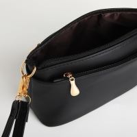 Сумка женская кросс-боди на молнии, цвет чёрный Сумка женская кросс-боди на молнии, цвет чёрный