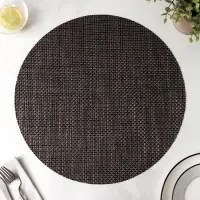 Салфетка сервировочная на стол Доляна &laquo;Ди&raquo;, d=38 см, цвет тёмный шоколад