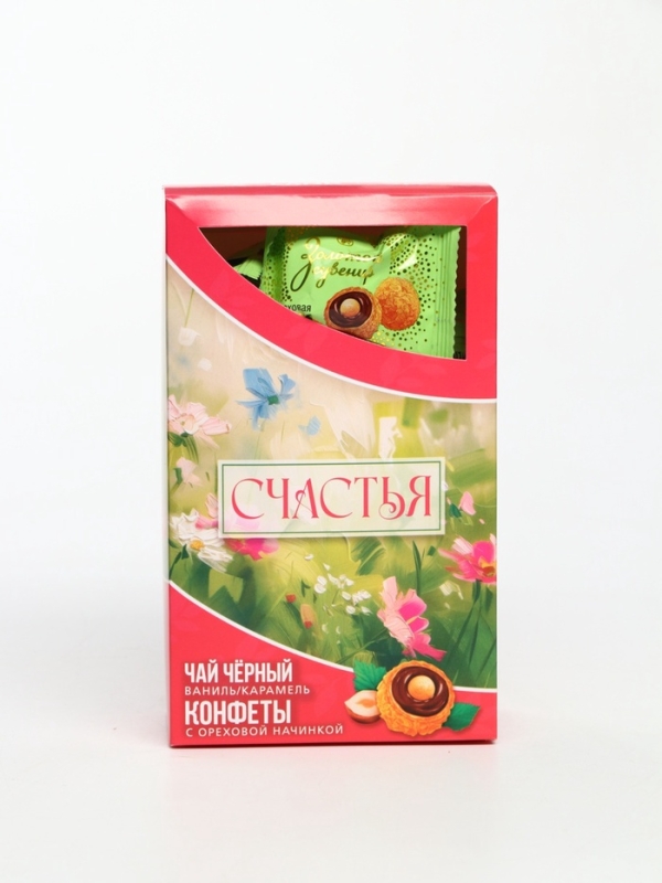 Подарочный набор &laquo;Счастья&raquo;: чай 50 г, конфеты 150 г