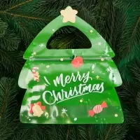 Пакет подарочный, "Ёлочка", с zip-lock застежкой, 18,5х6,9х21см.