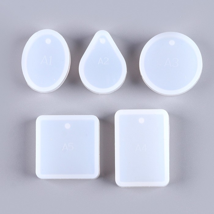 Форма силиконовая универсальная &laquo;Кулоны&raquo; набор 5 форм