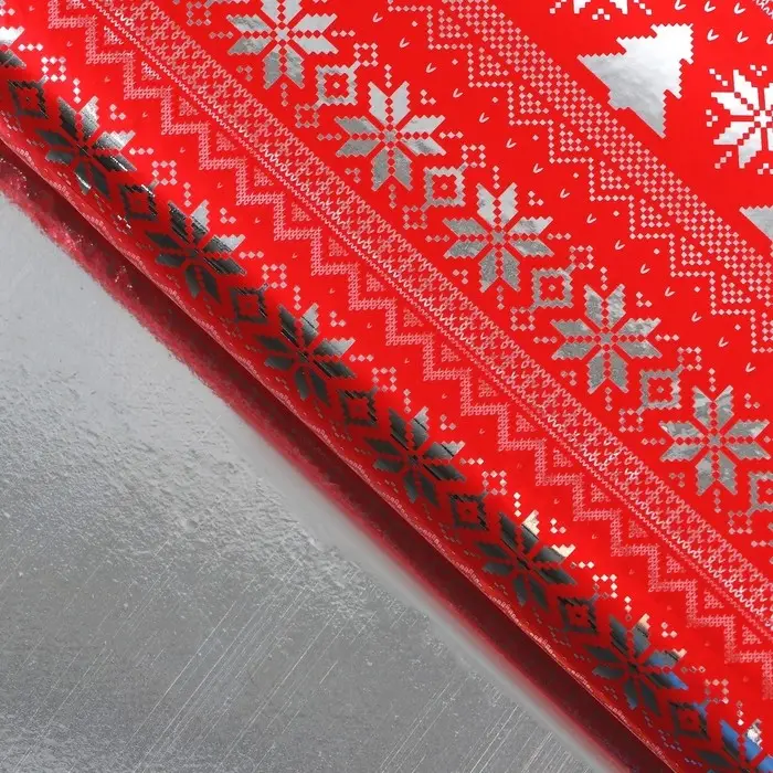 Плёнка упаковочная голография &laquo;Вязка&raquo;, 100 х 70 см