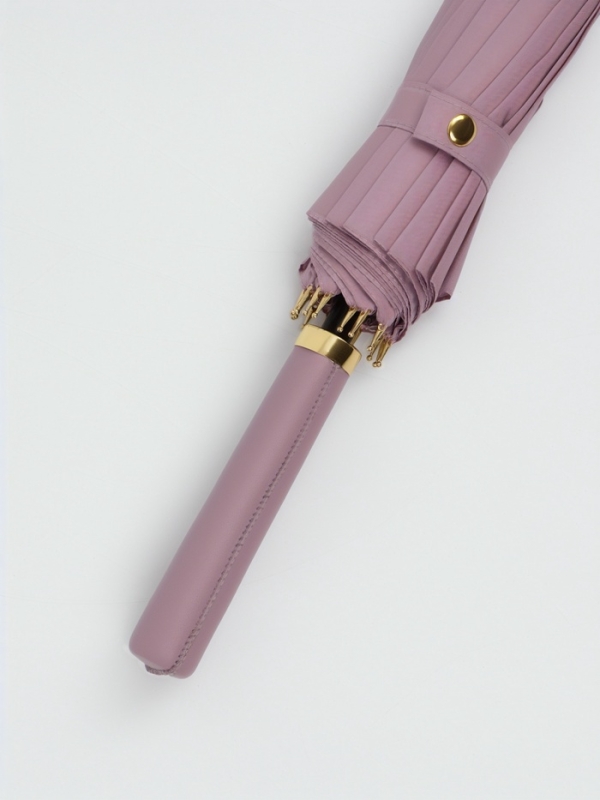 Зонт полуавтоматический &laquo;Однотон&raquo;, 16 спиц, R = 51/60 см, D = 120 см, цвет розовый